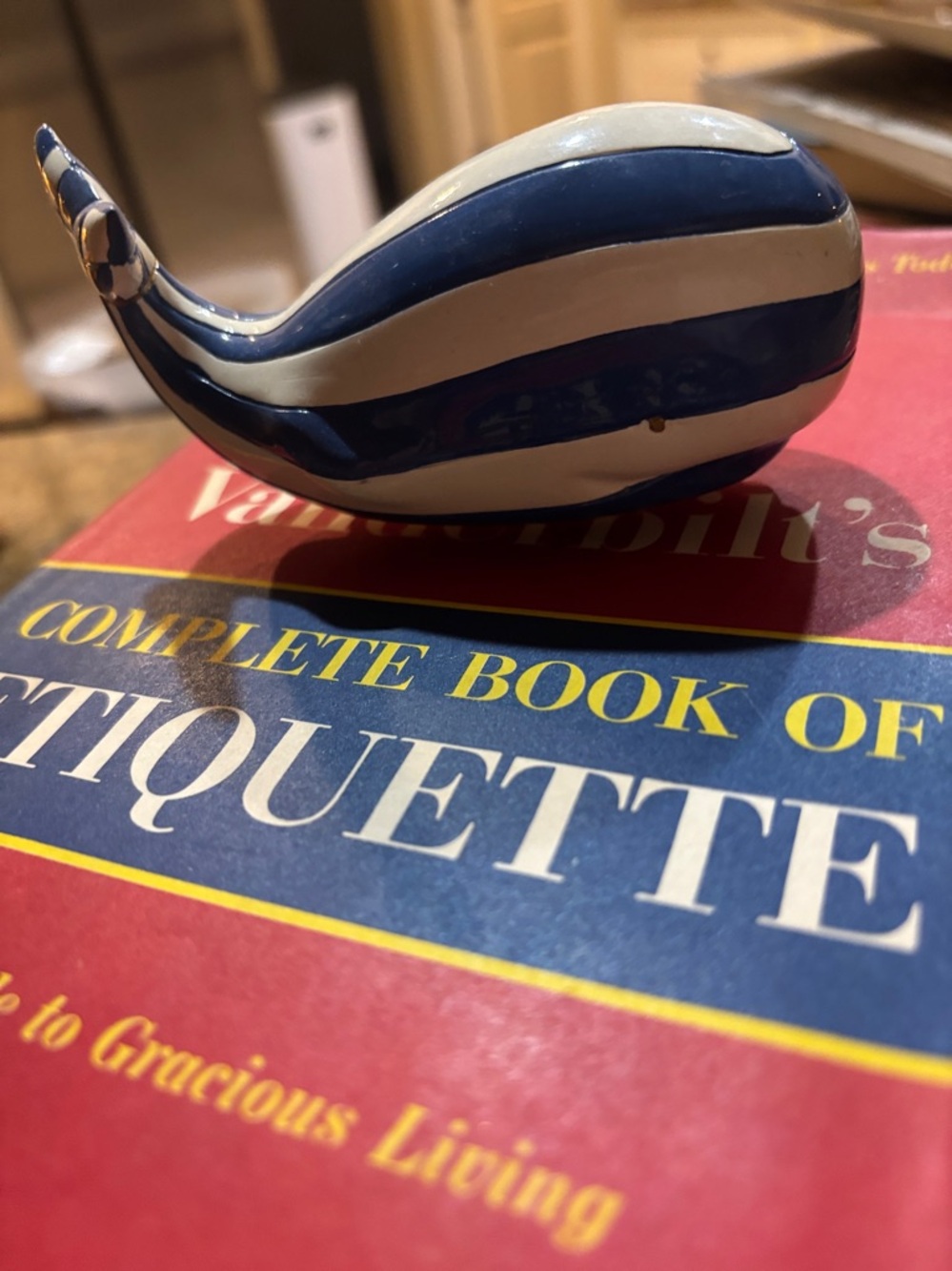 Mackenzie-Childs whale pot climber